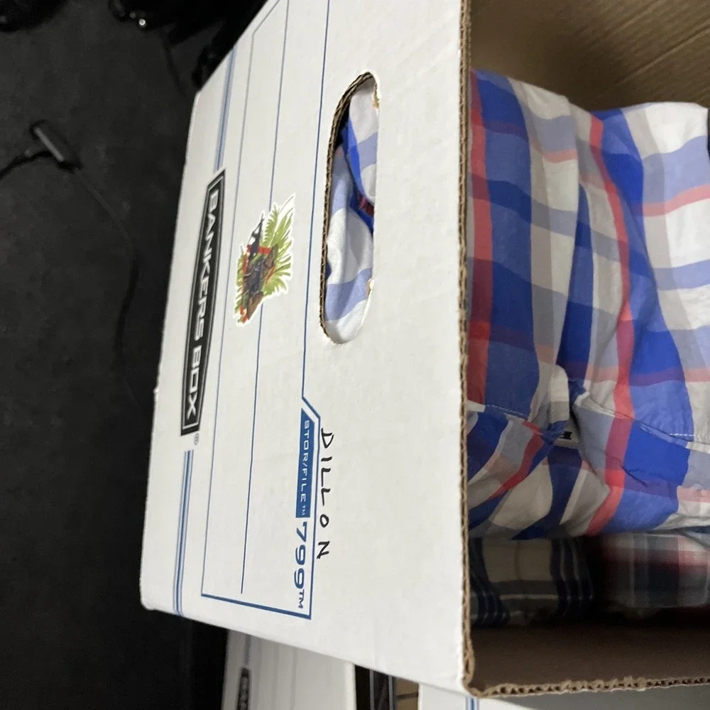 Columbia‎ PFG Pearl Snap Vented Long Sleeve Flannel Shirt Mens XXL Blue Plaid